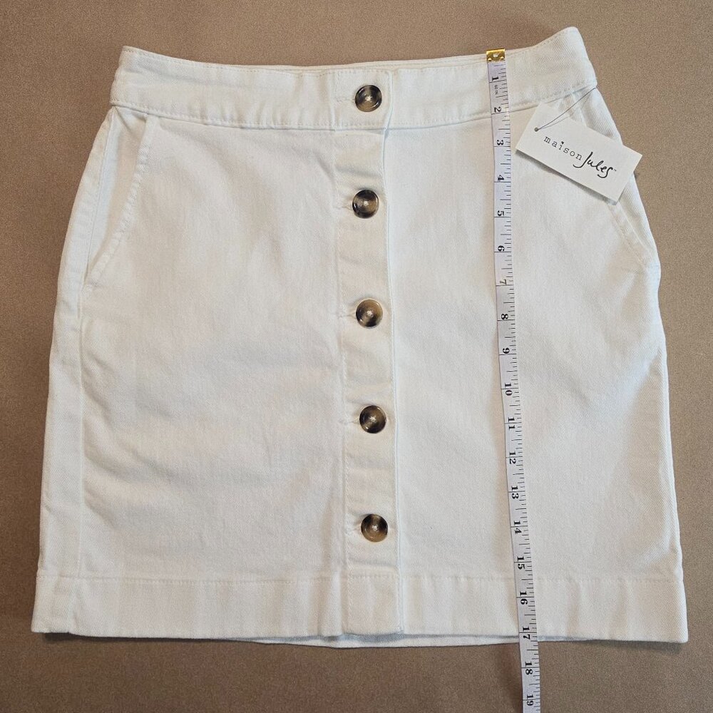 Maison Jules Button Front Denim Skirt - Picture 10 of 10